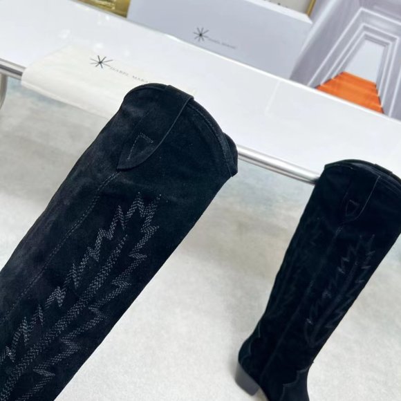 Isabel Marant Denzy Suede pointed western boots - Picture 9 of 9